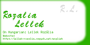 rozalia lellek business card